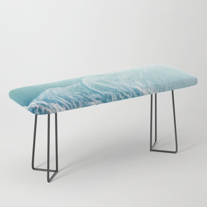 Soft Turquoise Ocean Dream Waves #1 #water #decor #art #society6 Bench Gallery Image 1