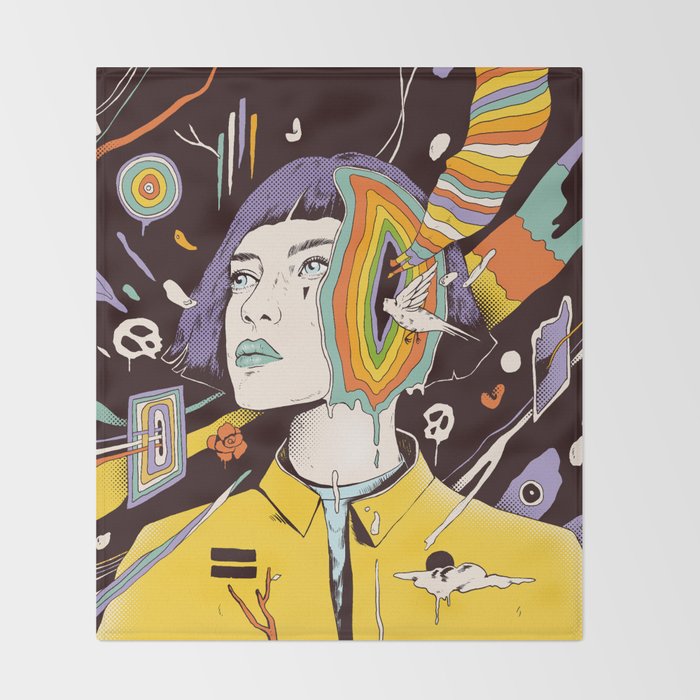 The Overthinker Throw Blanket Gallery Image 2