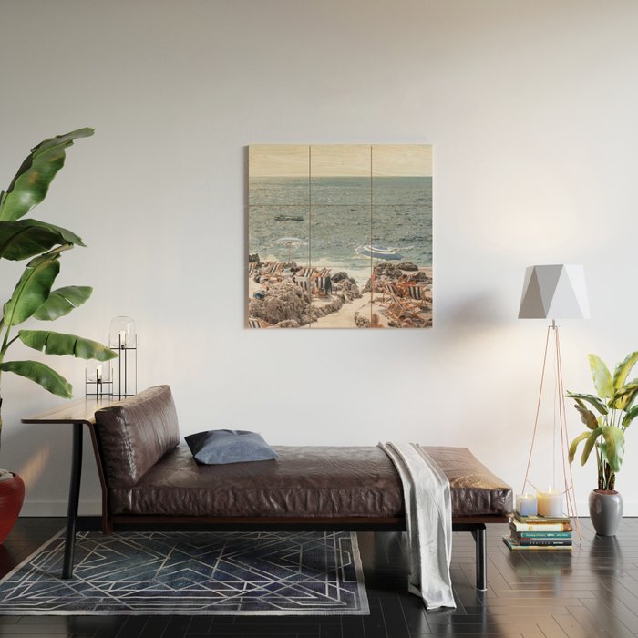 La Fontelina Beach Club, Capri Italy Wood Wall Art Gallery Image 2