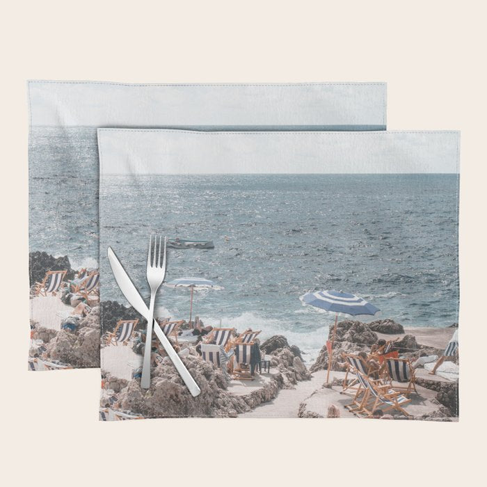 La Fontelina Beach Club, Capri Italy Placemat Gallery Image 1