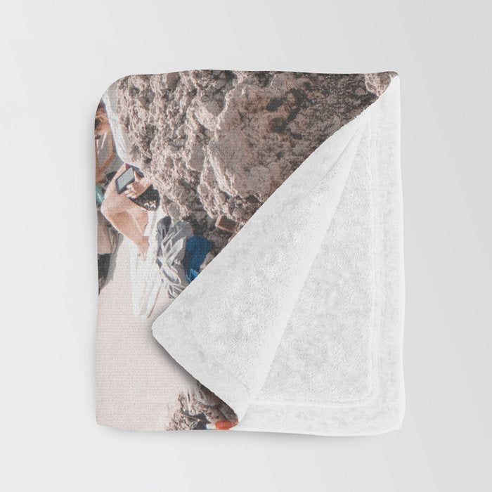 La Fontelina Beach Club, Capri Italy Throw Blanket Gallery Image 3