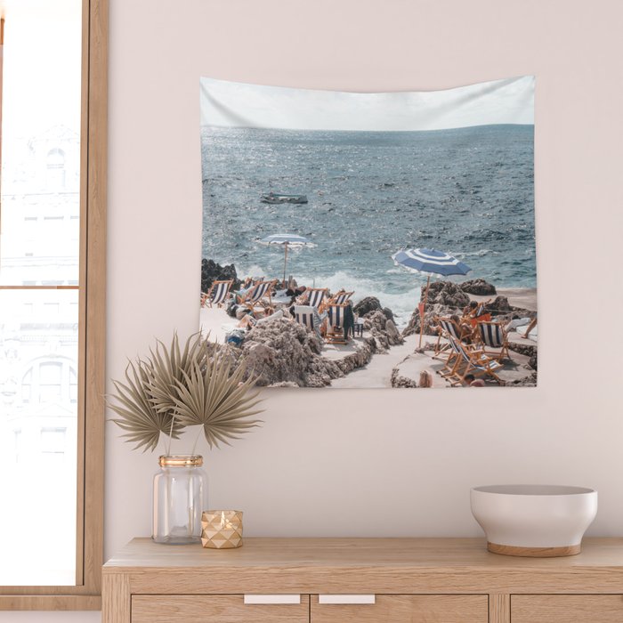 La Fontelina Beach Club, Capri Italy Wall Tapestry Gallery Image 2