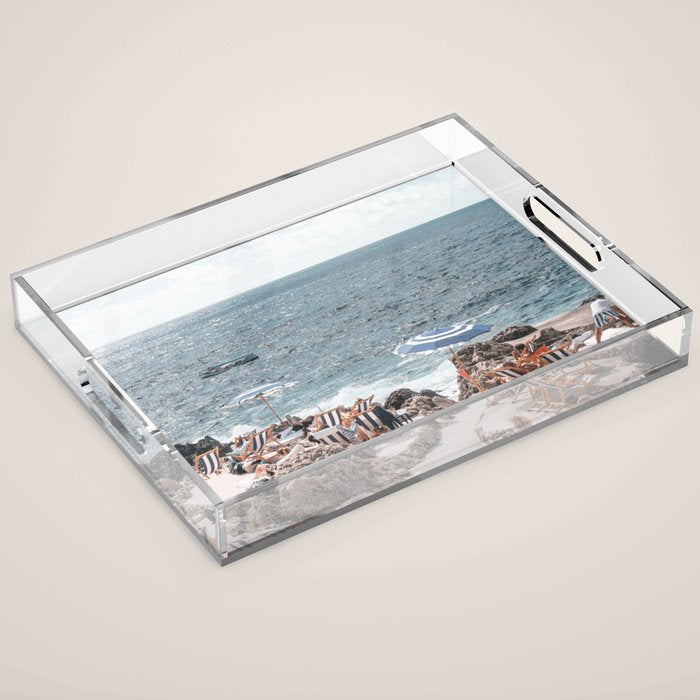 La Fontelina Beach Club, Capri Italy Acrylic Tray Gallery Image 1