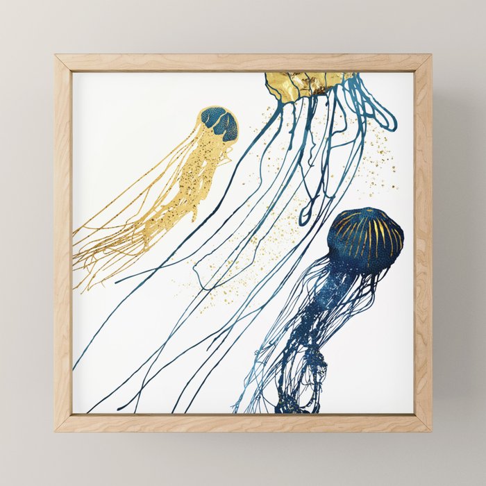 Metallic Jellyfish II Mini Art Print Gallery Image 1