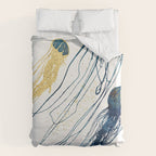 Metallic Jellyfish II Duvet Cover Gallery Image 6