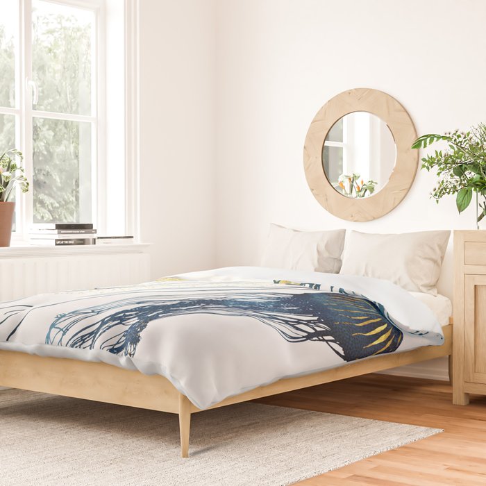 Metallic Jellyfish II Duvet Cover Gallery Image 2