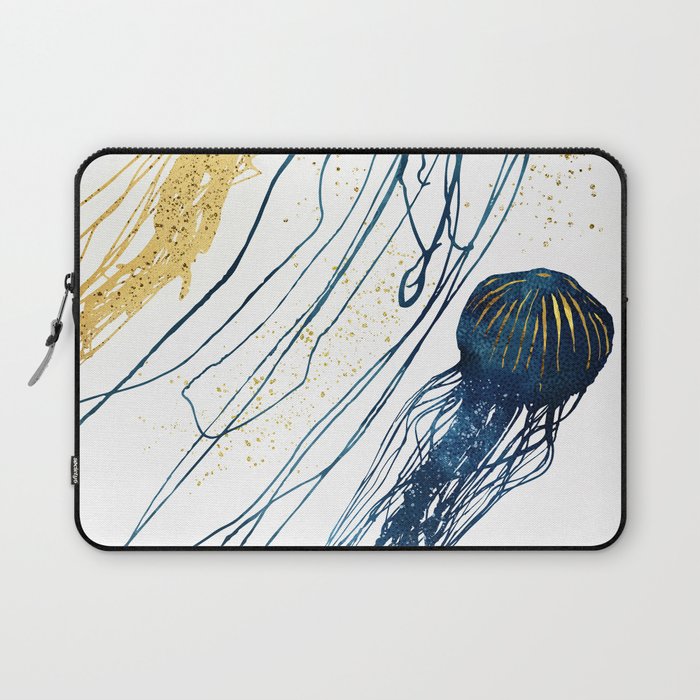 Metallic Jellyfish II Laptop Sleeve Gallery Image 1
