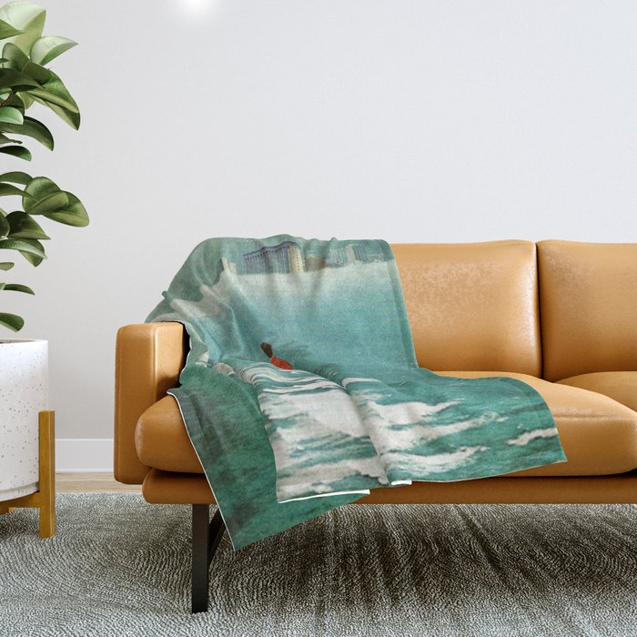 Waiting For The Cities To Fade Out Throw Blanket Gallery Image 1