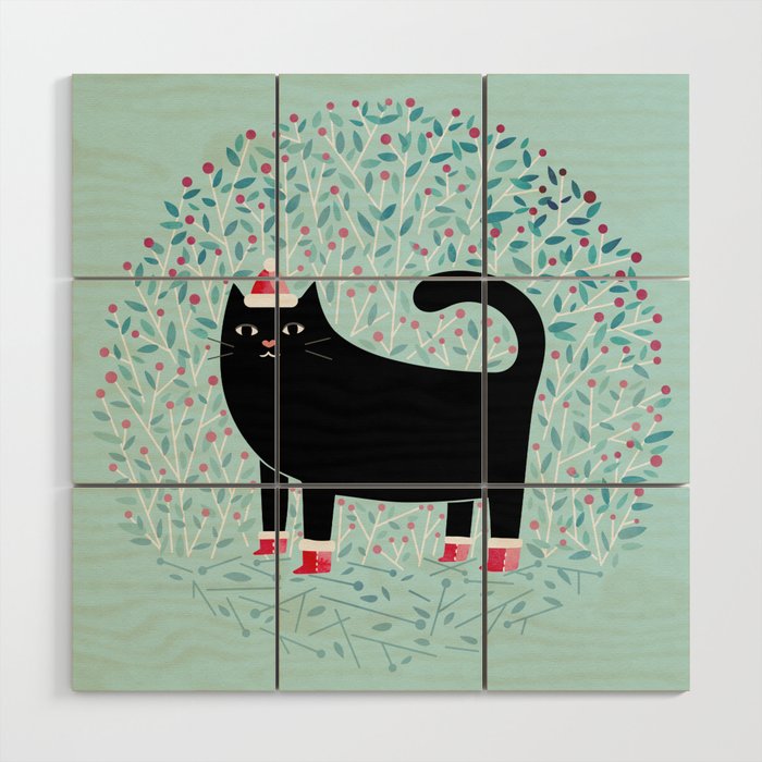 Santa Paws Wood Wall Art Gallery Image 1