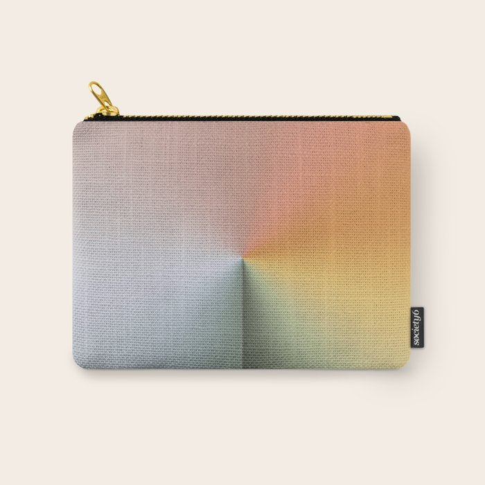 Line Gradient / Xanadu & Grey Asparagus Carry All Pouch Gallery Image 1