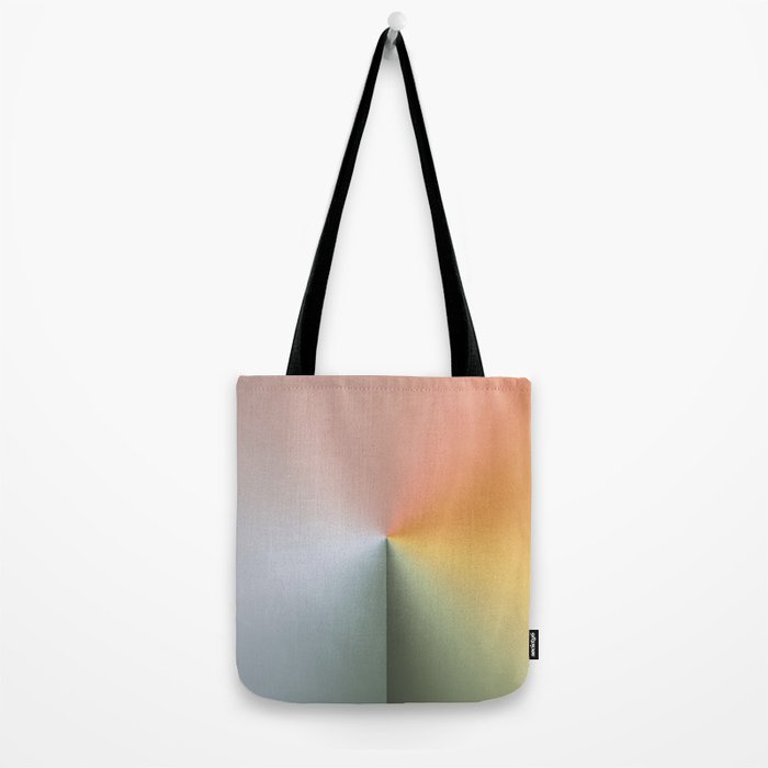 Line Gradient / Xanadu & Grey Asparagus Tote Bag Gallery Image 2