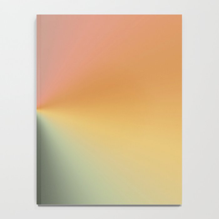 Line Gradient / Xanadu & Grey Asparagus Notebook Gallery Image 4