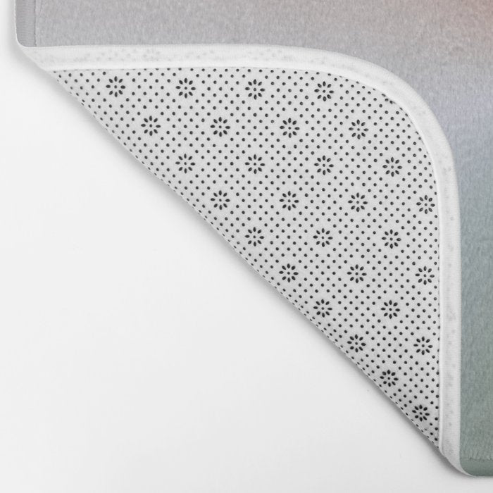 Line Gradient / Xanadu & Grey Asparagus Bath Mat Gallery Image 2