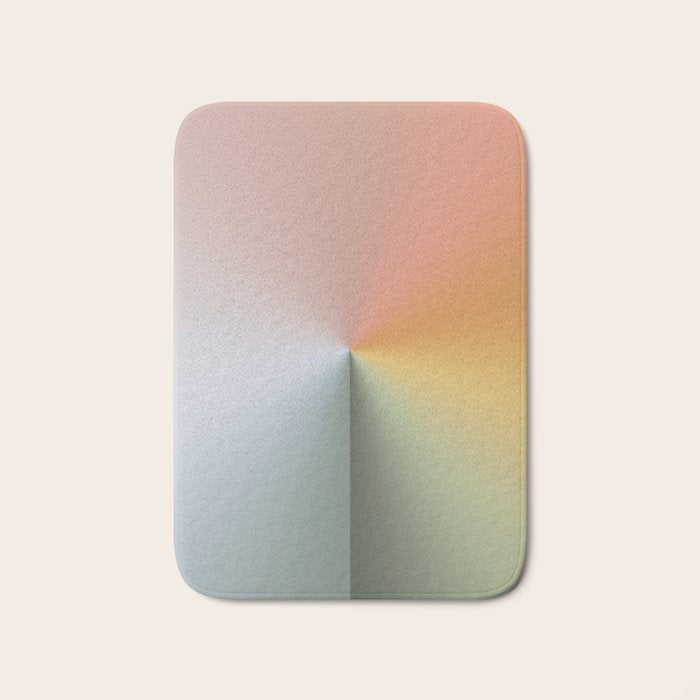 Line Gradient / Xanadu & Grey Asparagus Bath Mat Gallery Image 1