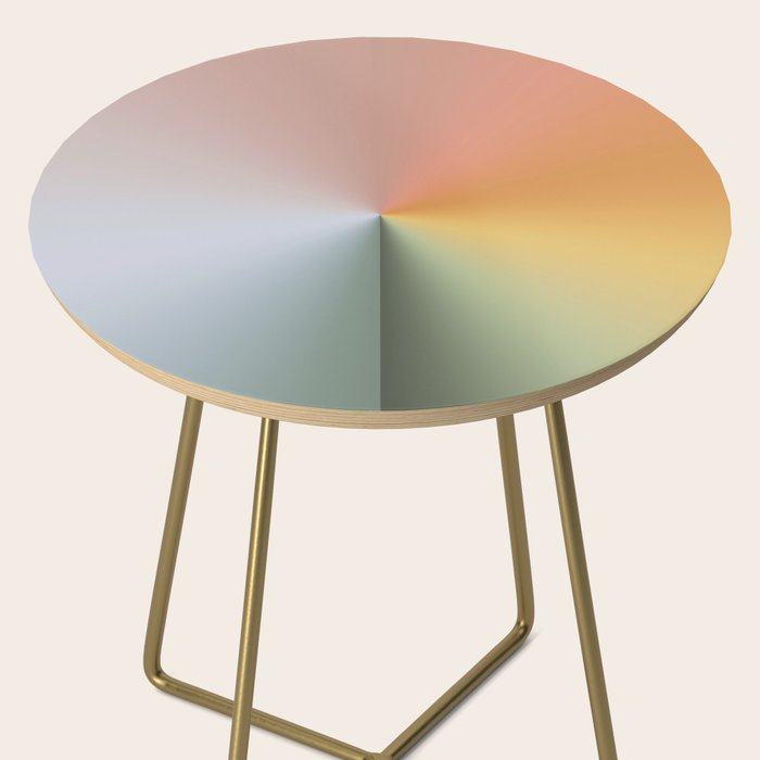 Line Gradient / Xanadu & Grey Asparagus Side Table Gallery Image 2