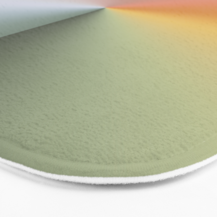 Line Gradient / Xanadu & Grey Asparagus Bath Mat Gallery Image 3