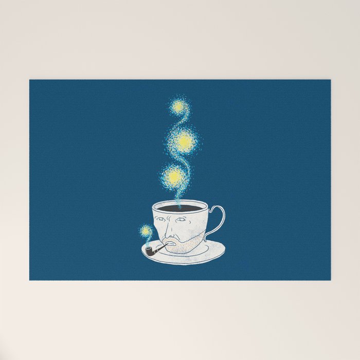 Starry starry coffee Welcome Mat Gallery Image 1