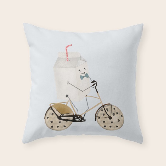 milk and cookies Throw Pillow Gallery Image 6