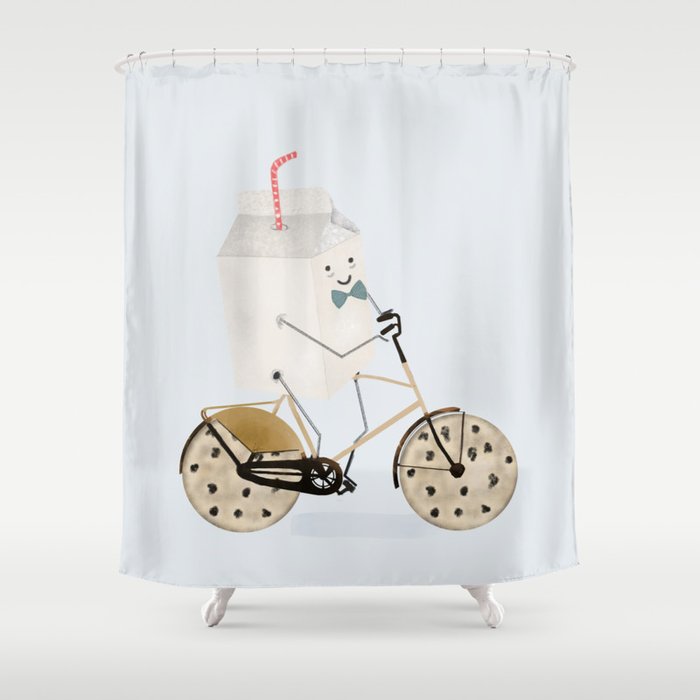 milk and cookies Shower Curtain Gallery Image 1
