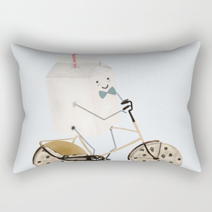 milk and cookies Rectangular Pillow Gallery Image 2