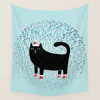 Santa Paws Wall Tapestry Gallery Image 4