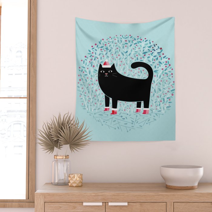 Santa Paws Wall Tapestry Gallery Image 2