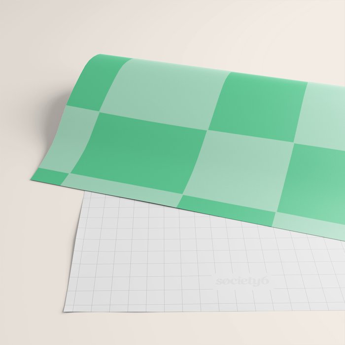 Watermelon Green Checkerboard  Wrapping Paper Gallery Image 2