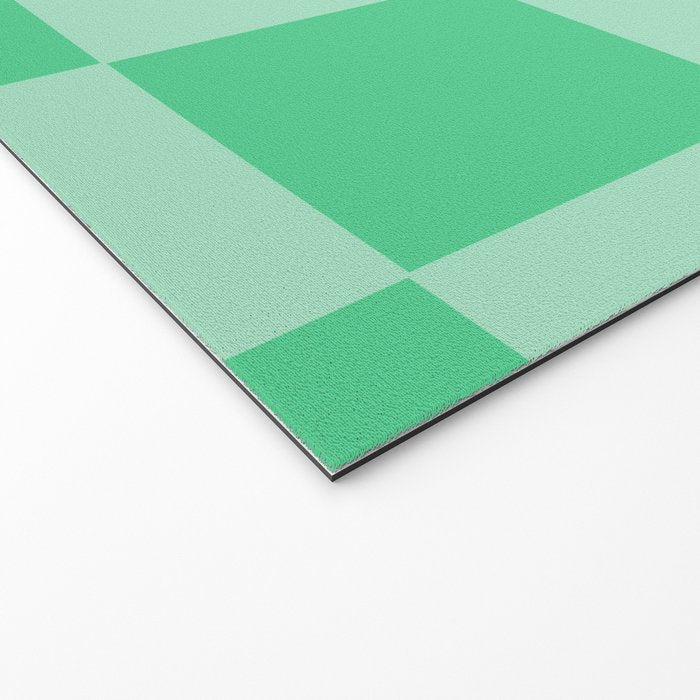 Watermelon Green Checkerboard  Welcome Mat Gallery Image 2