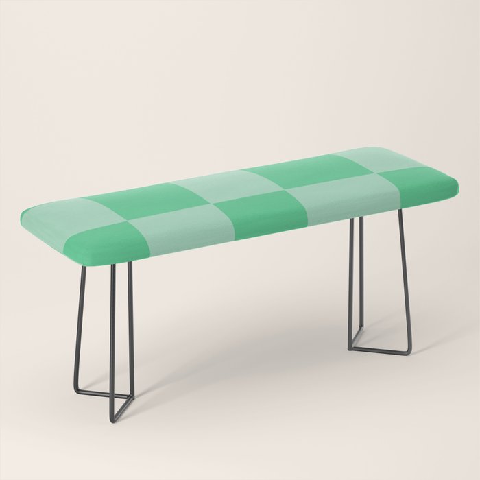 Watermelon Green Checkerboard  Bench Gallery Image 1