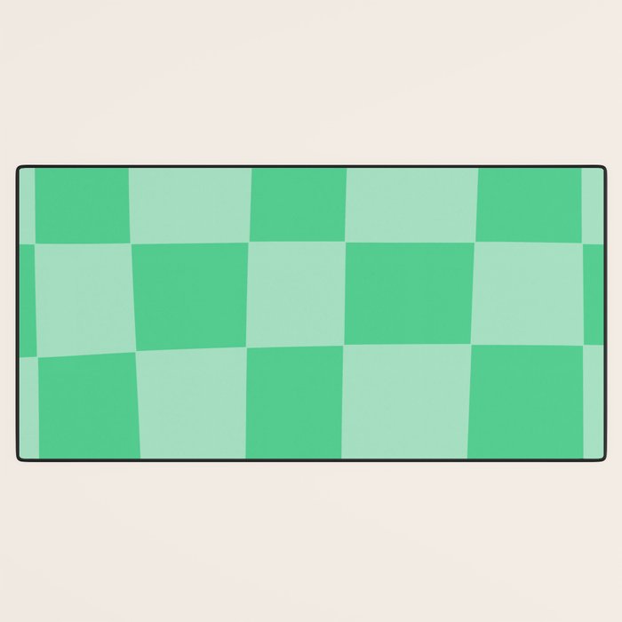 Watermelon Green Checkerboard  Desk Mat Gallery Image 3