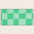 Watermelon Green Checkerboard  Desk Mat Gallery Image 3