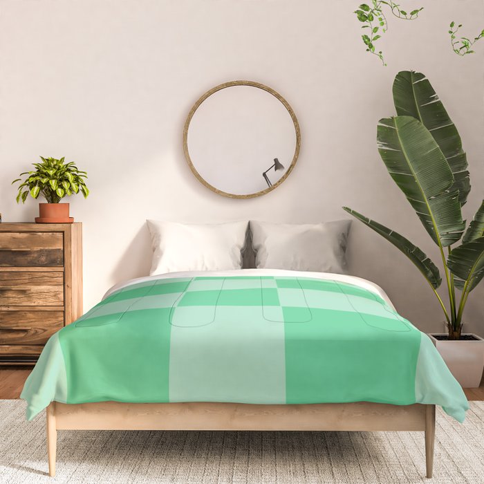 Watermelon Green Checkerboard  Comforter Gallery Image 3