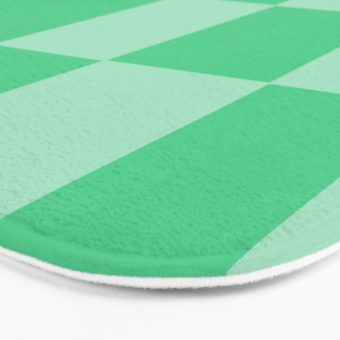 Watermelon Green Checkerboard  Bath Mat Gallery Image 3