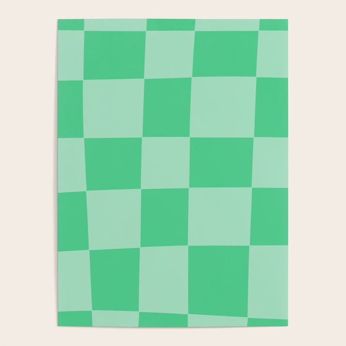 Watermelon Green Checkerboard  Poster Gallery Image 4