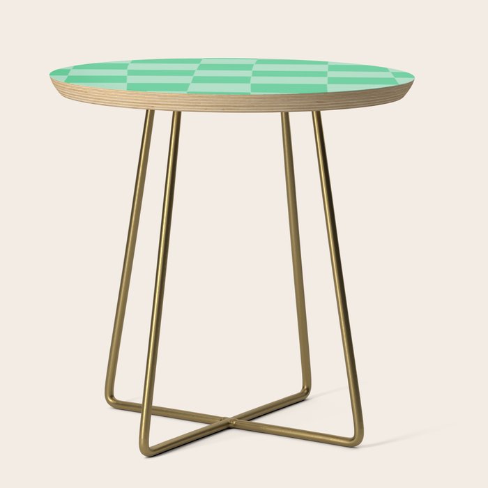 Watermelon Green Checkerboard  Side Table Gallery Image 1
