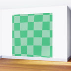Watermelon Green Checkerboard  Wall Mural Gallery Image 2