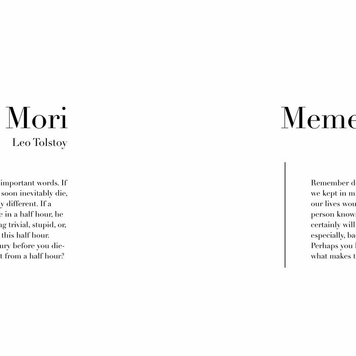 Memento Mori Quote by Leo Tolstoy Coffee Mug Gallery Image 2
