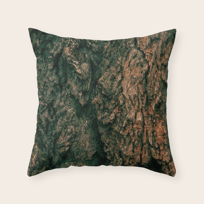 Tree Bark Throw Pillow Gallery Image 6