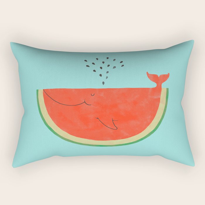 Don't let the seed stop you from enjoying the watermelon Rectangular Pillow Gallery Image 2