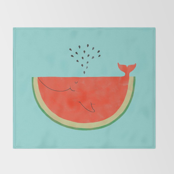 Don't let the seed stop you from enjoying the watermelon Throw Blanket Gallery Image 2