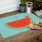 Don't let the seed stop you from enjoying the watermelon Outdoor Rug Gallery Image 2