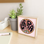 Libra Peace Sign Mini Art Print Gallery Image 2