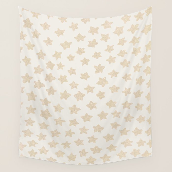 Gold Stars Pattern Wall Tapestry Gallery Image 4