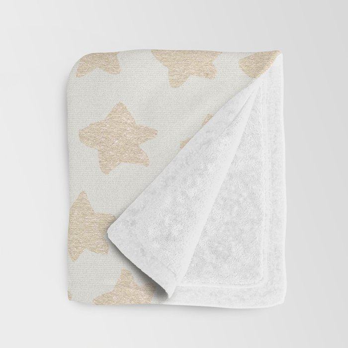 Gold Stars Pattern Throw Blanket Gallery Image 3