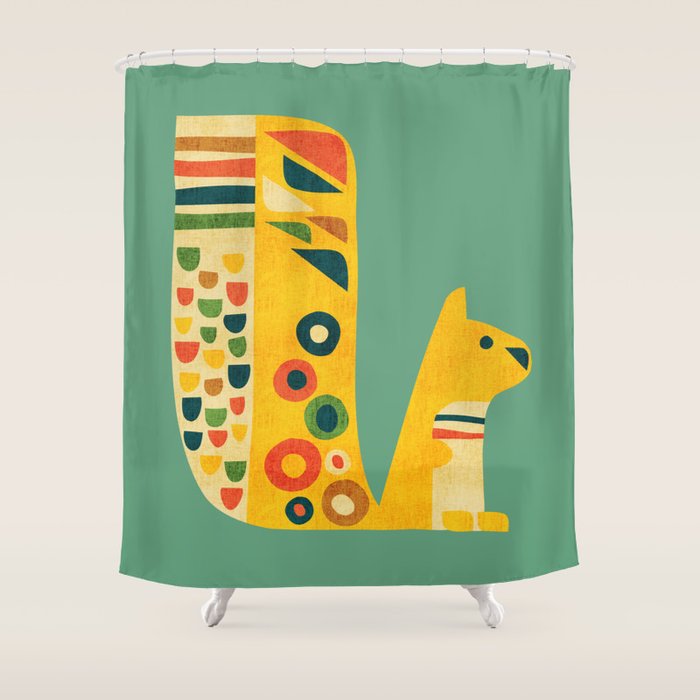 Century Squirrel Shower Curtain Gallery Image 1