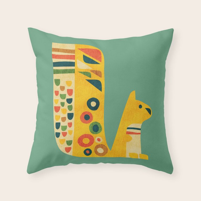 Century Squirrel Throw Pillow Gallery Image 6