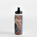 Golden Retriever Puppy Original Oil Painting Water Bottle Gallery Image 2