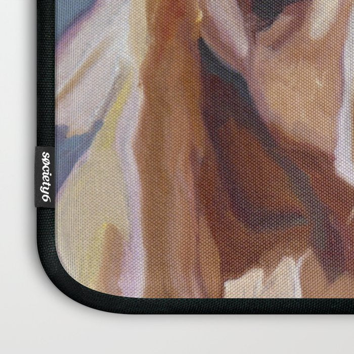 Golden Retriever Puppy Original Oil Painting Laptop Sleeve Gallery Image 3