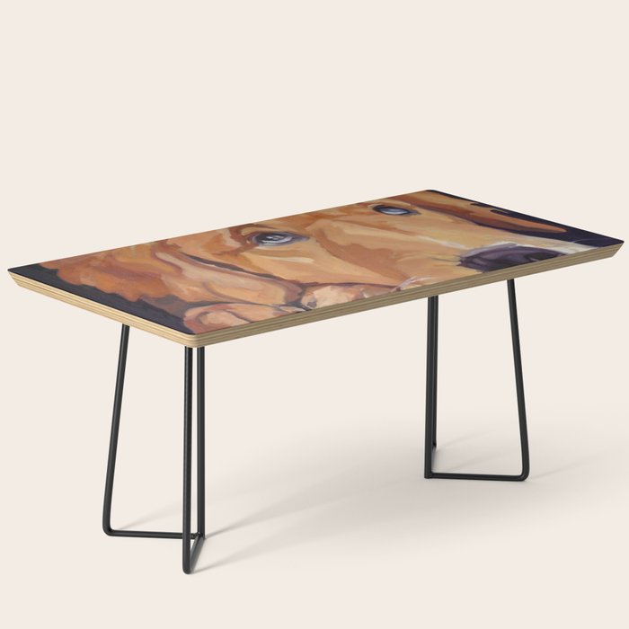 Golden Retriever Dog Portrait Coffee Table Gallery Image 1