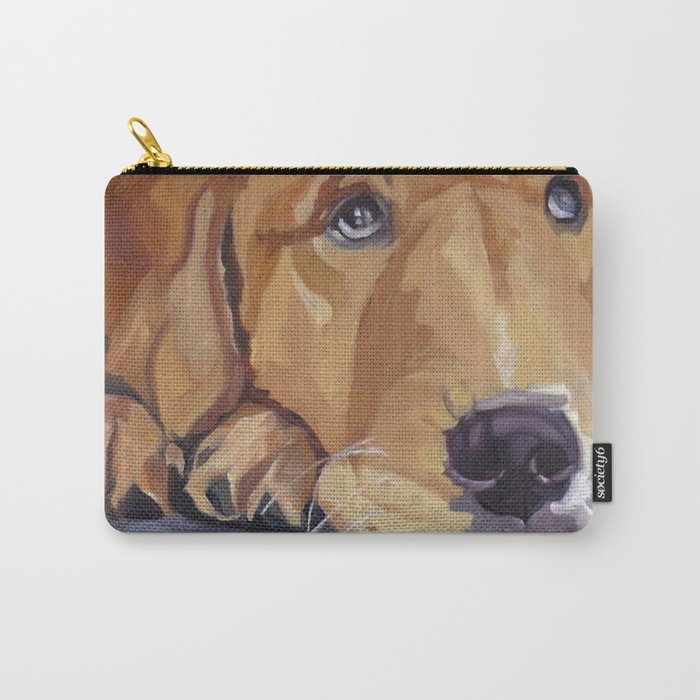 Golden Retriever Dog Portrait Carry All Pouch Gallery Image 1